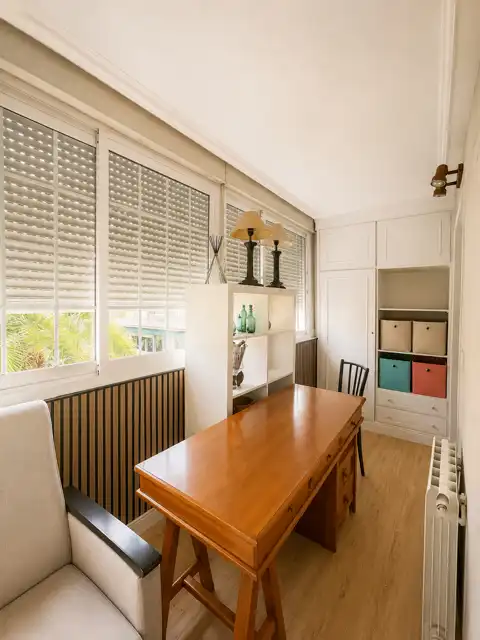 Dining room of Flat for sale in Madrid  with Heating, Parquet flooring and Oven