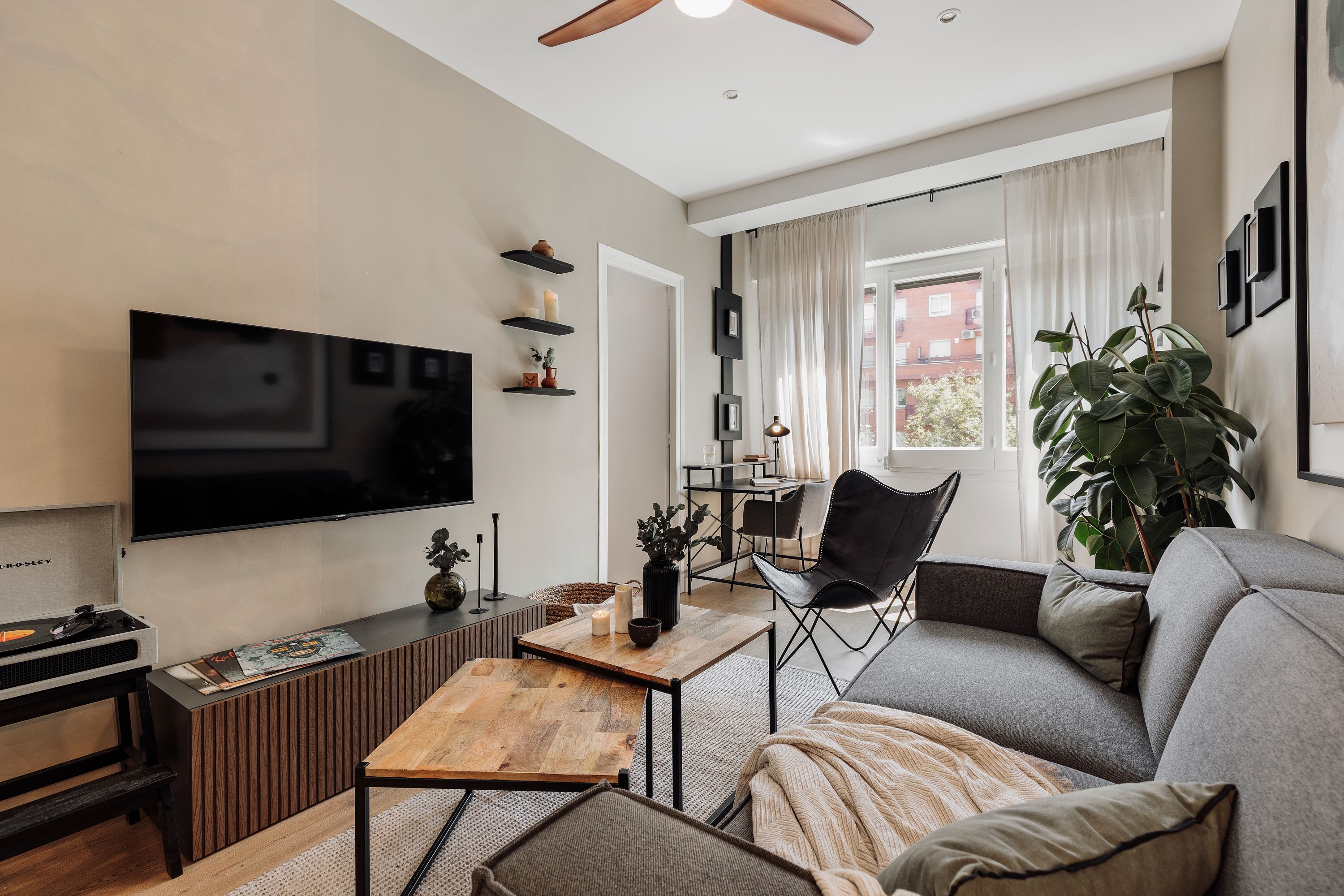 Living room of Apartment to rent in  Barcelona Capital  with Furnished, Oven and Washing machine