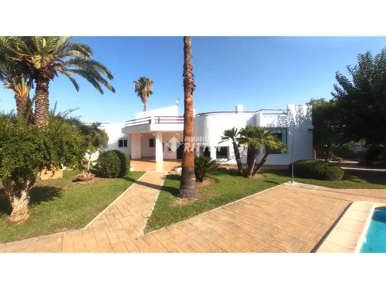 Vista exterior de Casa o xalet en venda en Cartagena amb Aire condicionat, Jardí privat i Terrassa