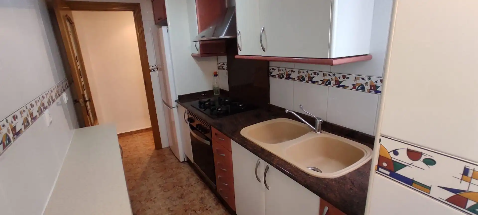 Küche von Wohnung zur Miete in Valencia mit Balkon