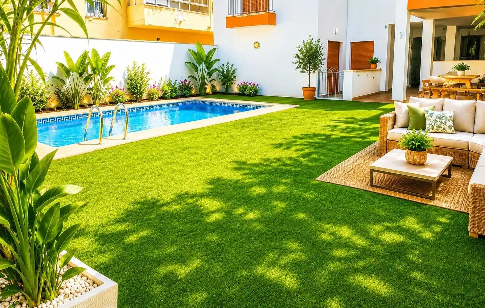 Schwimmbecken von Wohnung zum Verkauf in Cuevas del Almanzora mit Privatgarten, Terrasse und Abstellraum