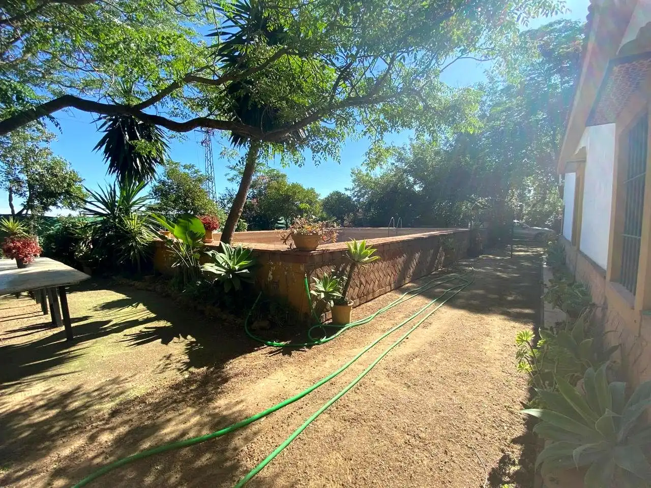 Jardí de Casa o xalet en venda en Alcalá de Guadaira amb Jardí privat, Terrassa i Piscina