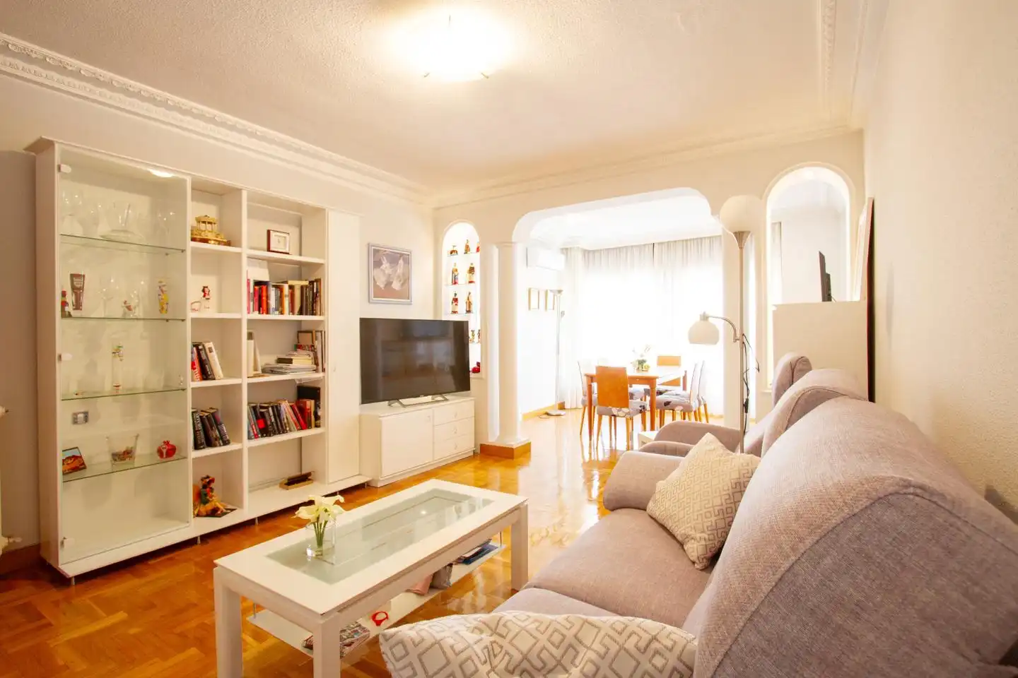 Wohnzimmer von Maisonette zum Verkauf in Villava / Atarrabia mit Klimaanlage, Heizung und Terrasse