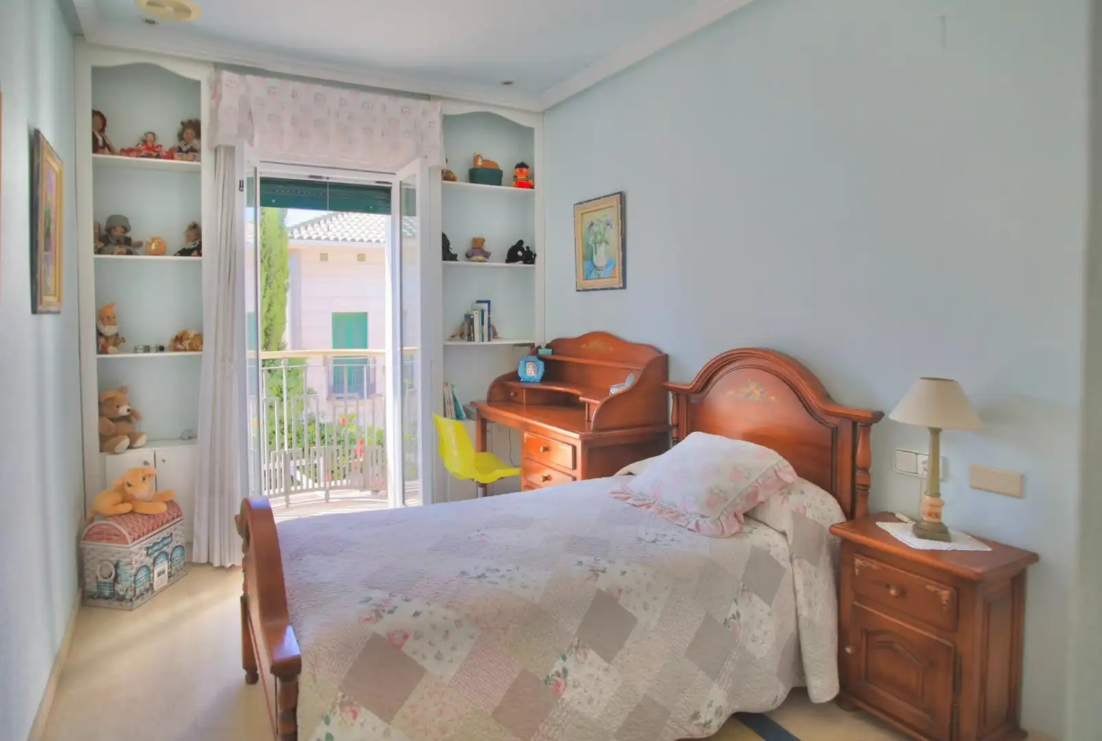 Dormitori de Casa adosada en venda en Elche / Elx amb Aire condicionat, Calefacció i Jardí privat