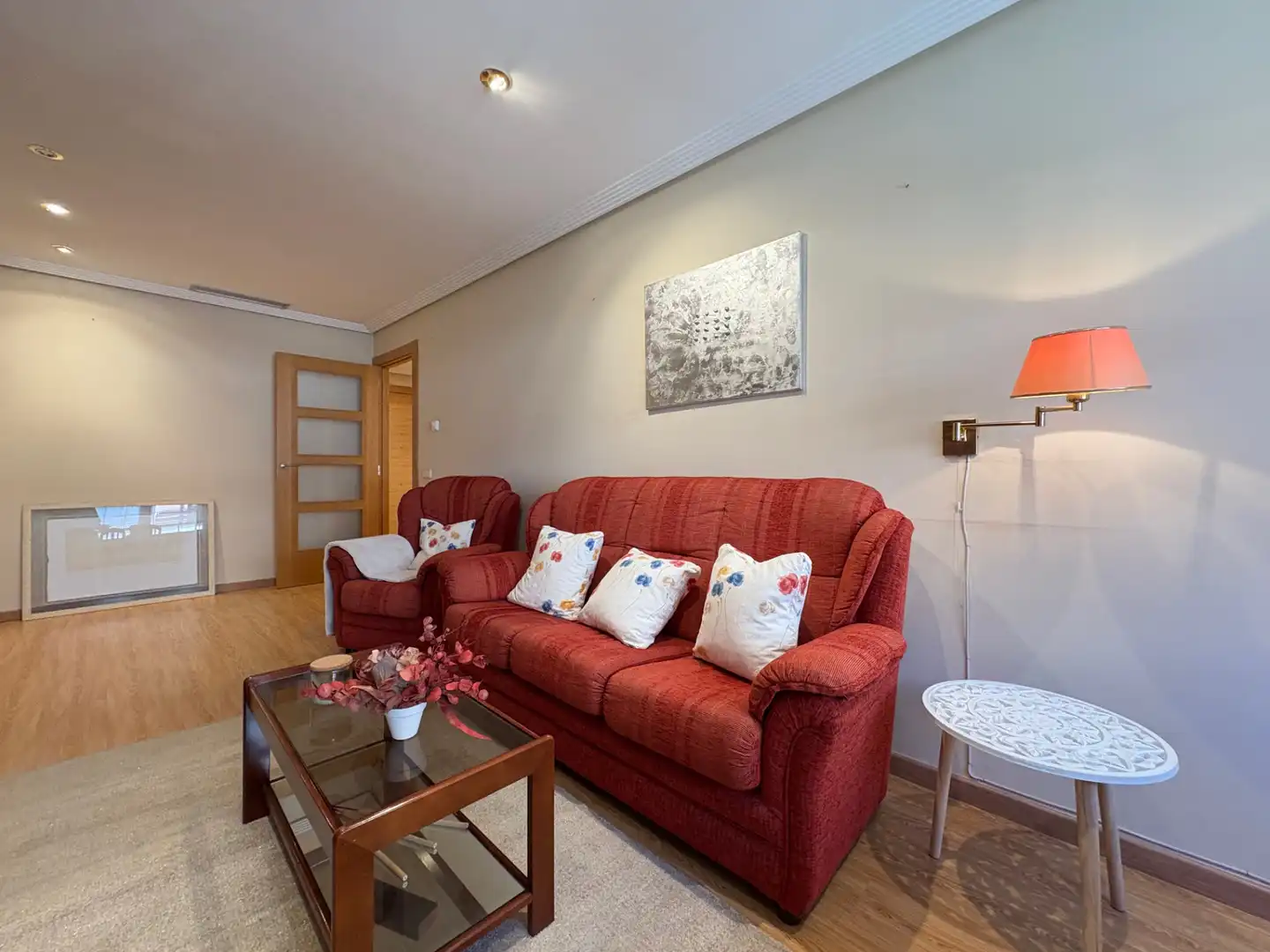 Sala de estar de Apartamento en venta en Arnedo con Calefacción, Parquet y Trastero