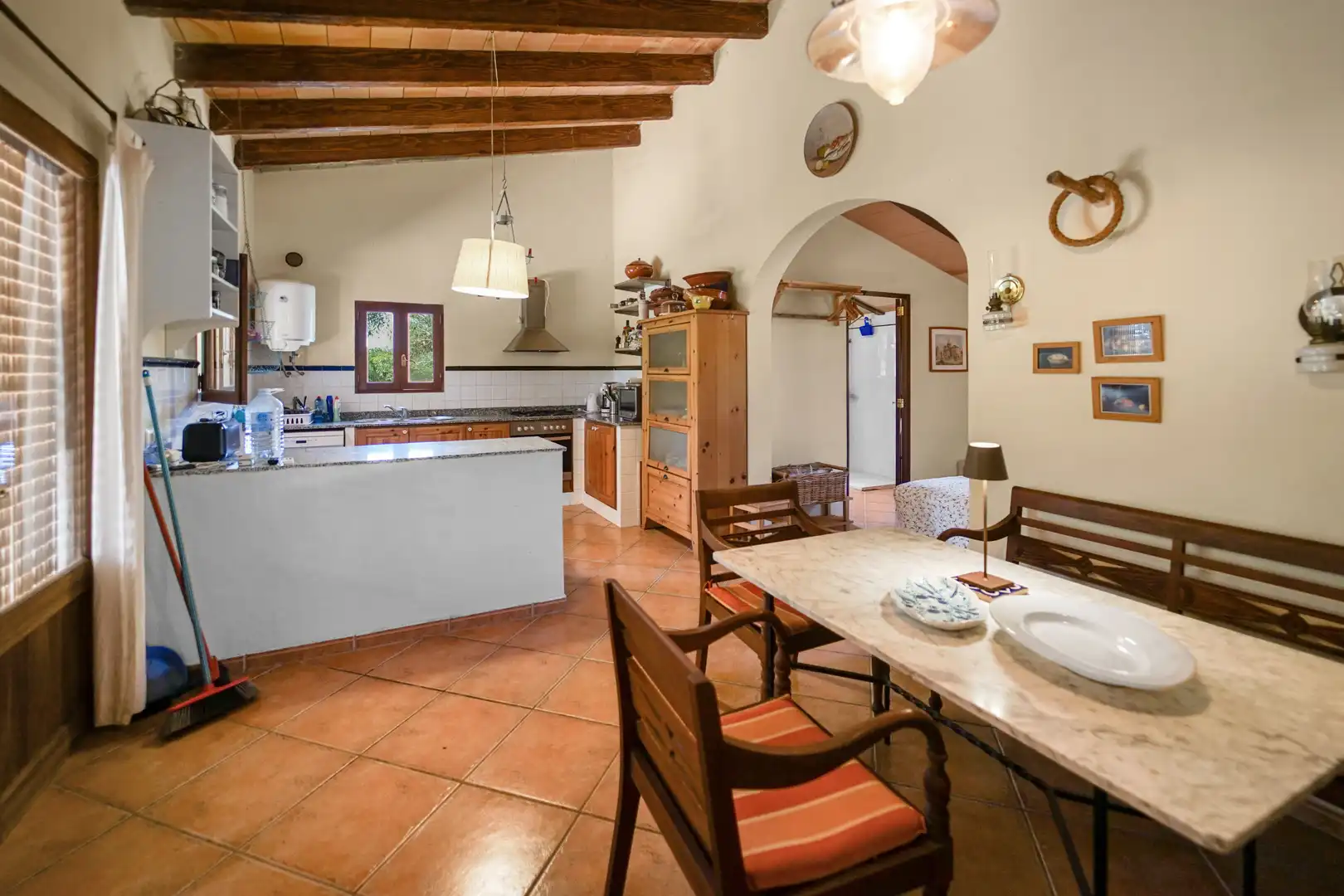 Küche von Country house zum Verkauf in Campos mit Klimaanlage, Heizung und Abstellraum