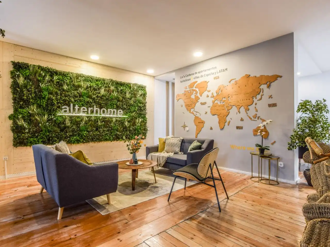 Sala de estar de Oficina de alquiler en Madrid con Aire acondicionado, Calefacción y Amueblado
