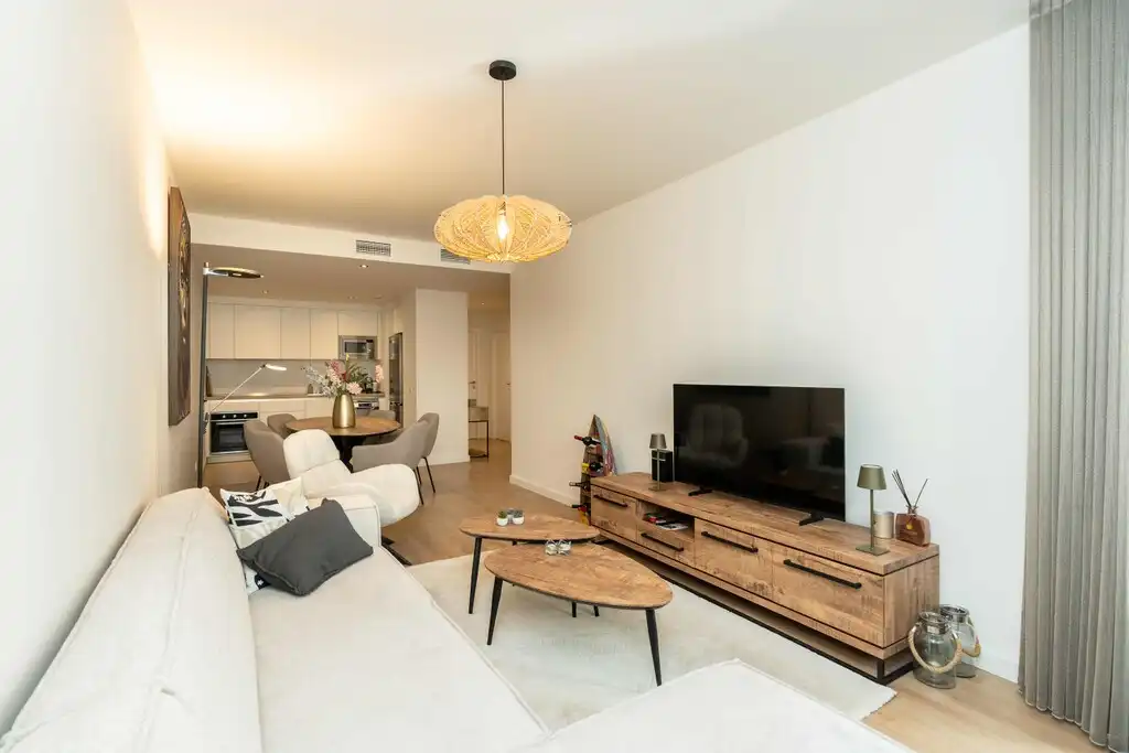 Wohnzimmer von Wohnungen zum Verkauf in Málaga mit Klimaanlage, Terrasse und Möbliert