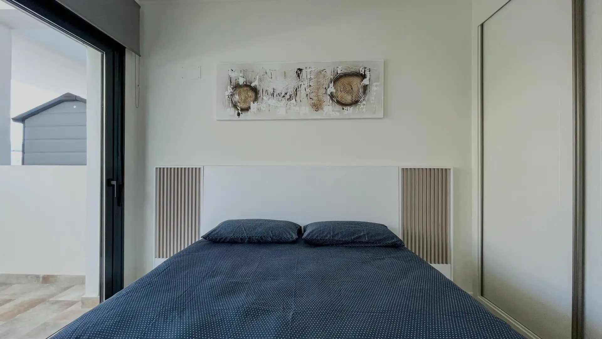 Schlafzimmer von Dachboden zum Verkauf in Finestrat mit Klimaanlage, Terrasse und Möbliert