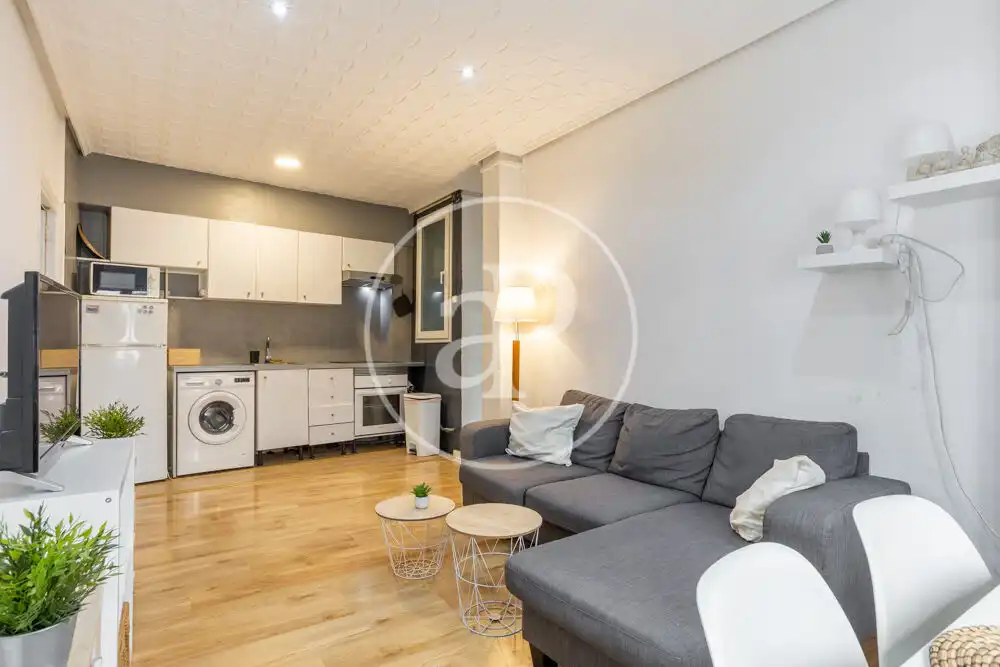 Sala de estar de Piso de alquiler en Valencia con Aire acondicionado, Amueblado y Balcón