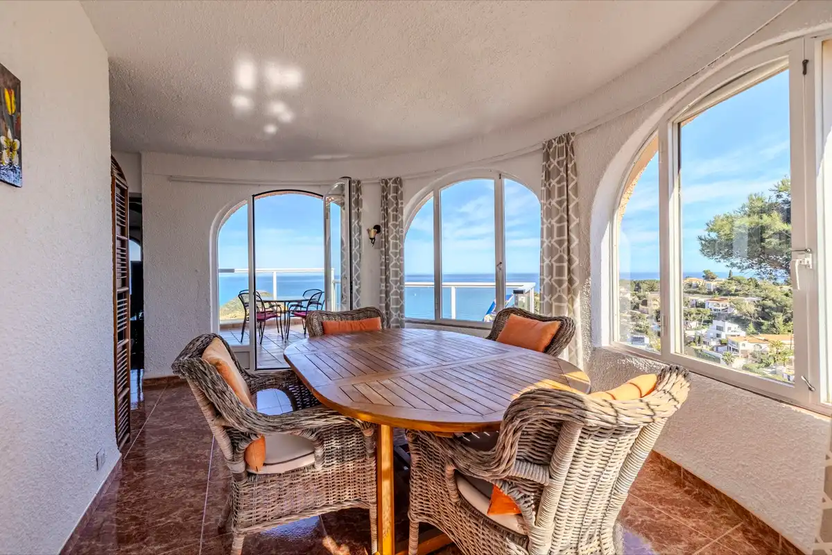 Dining room of Houses for sale in Jávea / Xàbia  with Air Conditioner, Heating and Private garden