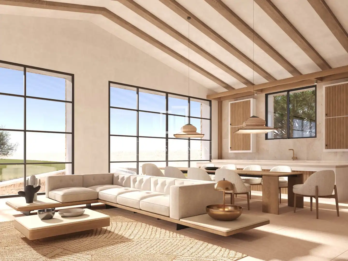 Sala de estar de Casa o chalet en venta en Llucmajor con Aire acondicionado, Calefacción y Jardín privado