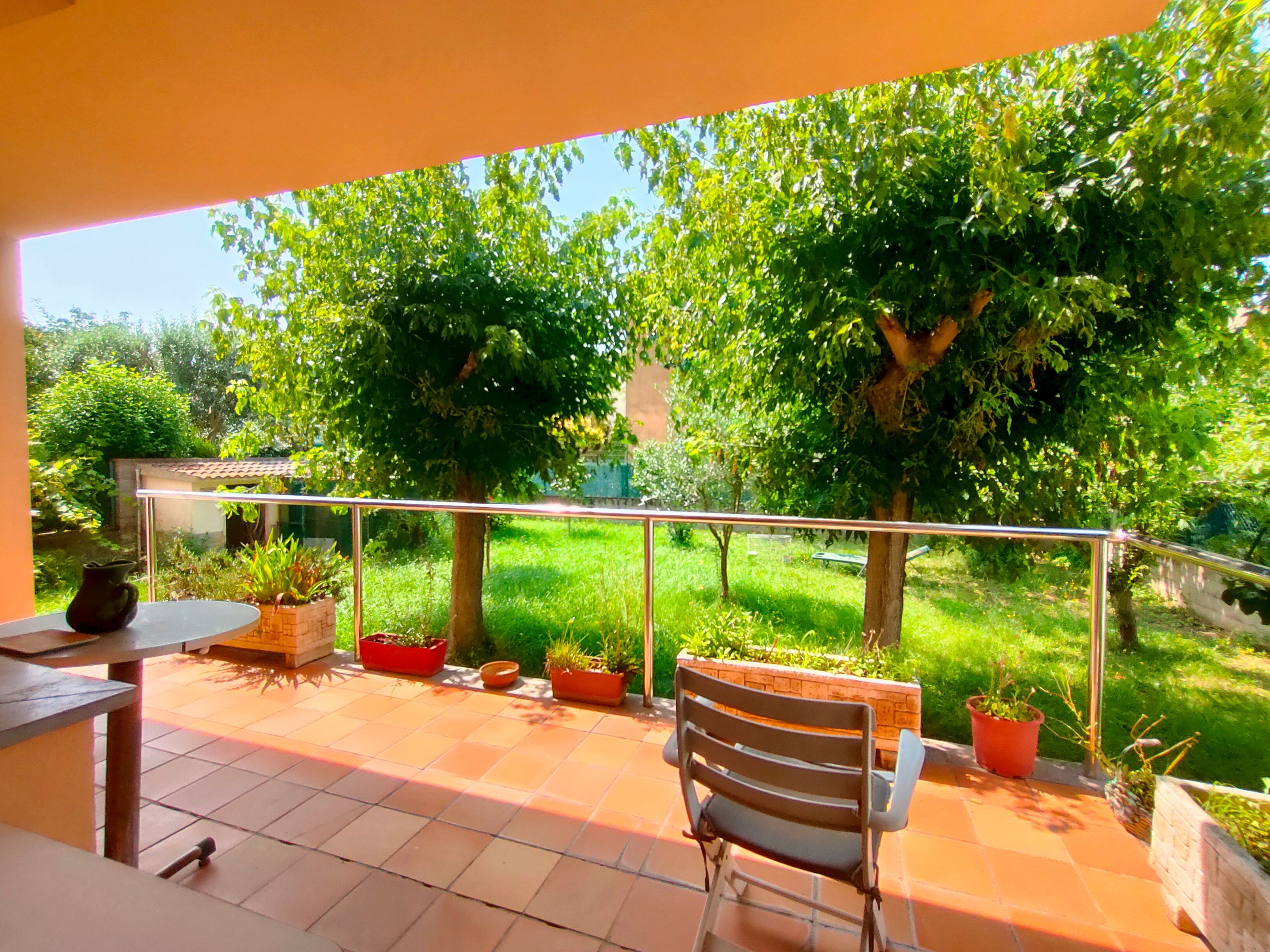Terrassa de Casa o xalet en venda en Girona Capital amb Calefacció, Jardí privat i Terrassa