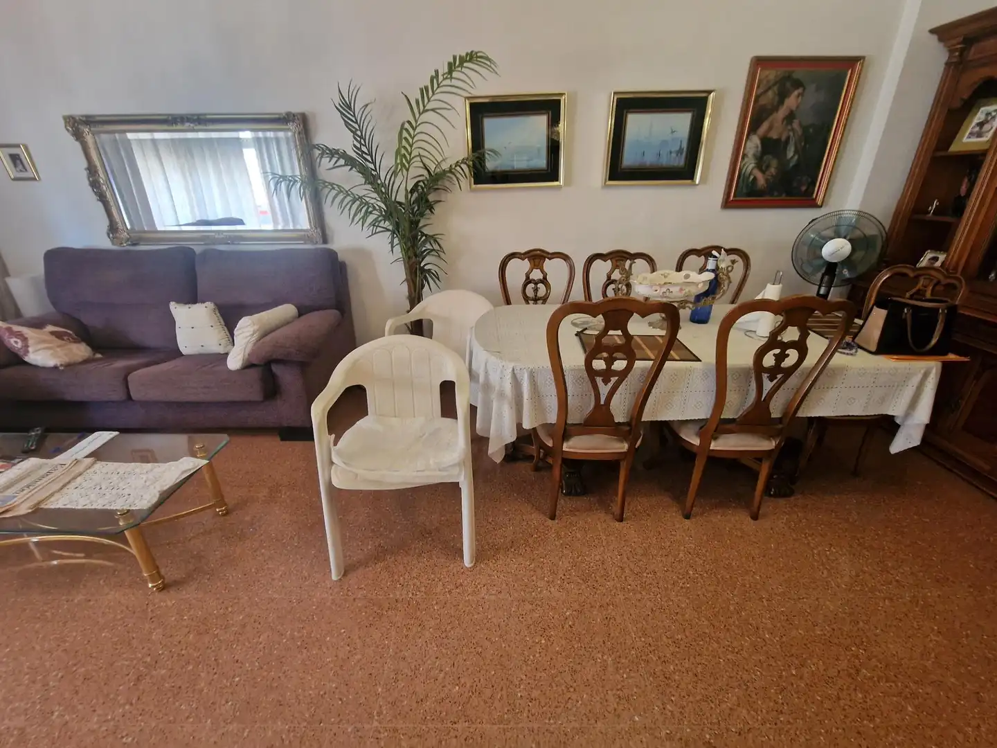 Dining room of Flat for sale in Águilas  with Air Conditioner, Furnished and Balcony