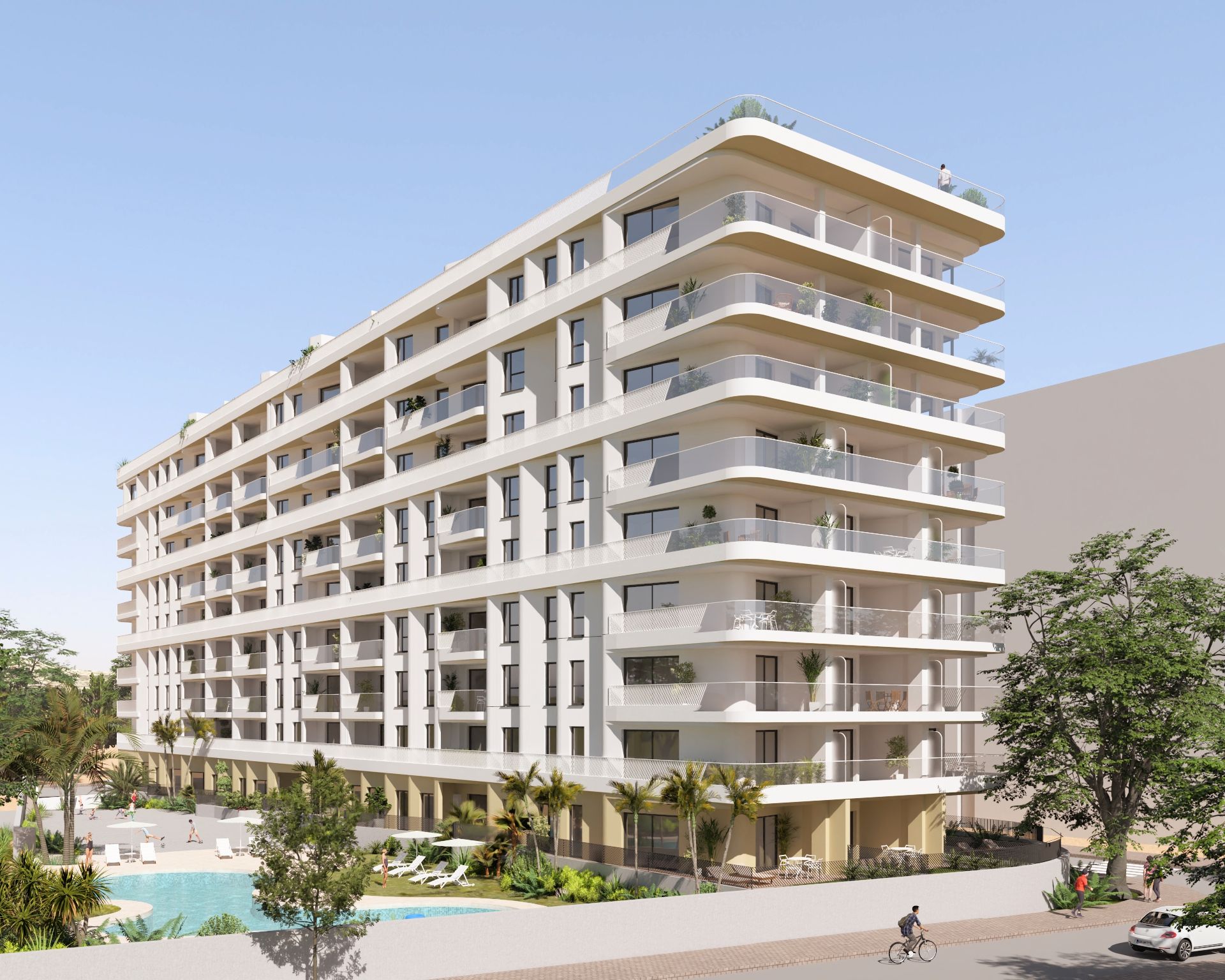 Vista exterior de Apartament en venda en Villajoyosa / La Vila Joiosa amb Aire condicionat i Piscina comunitària