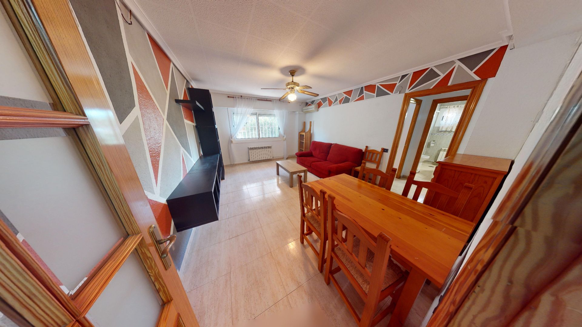 Living room of Flat for sale in Alicante / Alacant  with Air Conditioner, Furnished and Oven