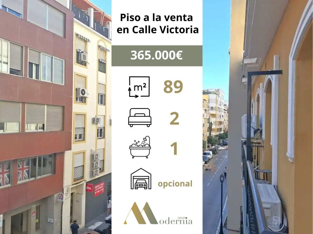Vista exterior de Pis en venda en Málaga Capital amb Balcó