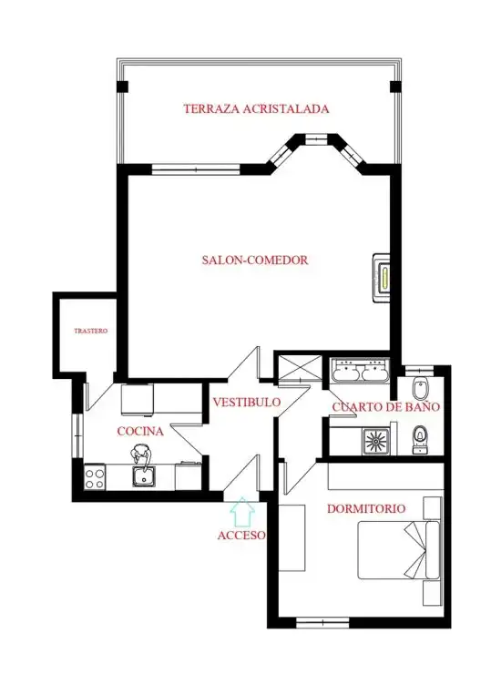 Apartamento en venta en Marbella con Aire acondicionado, Jardín privado y Alarma