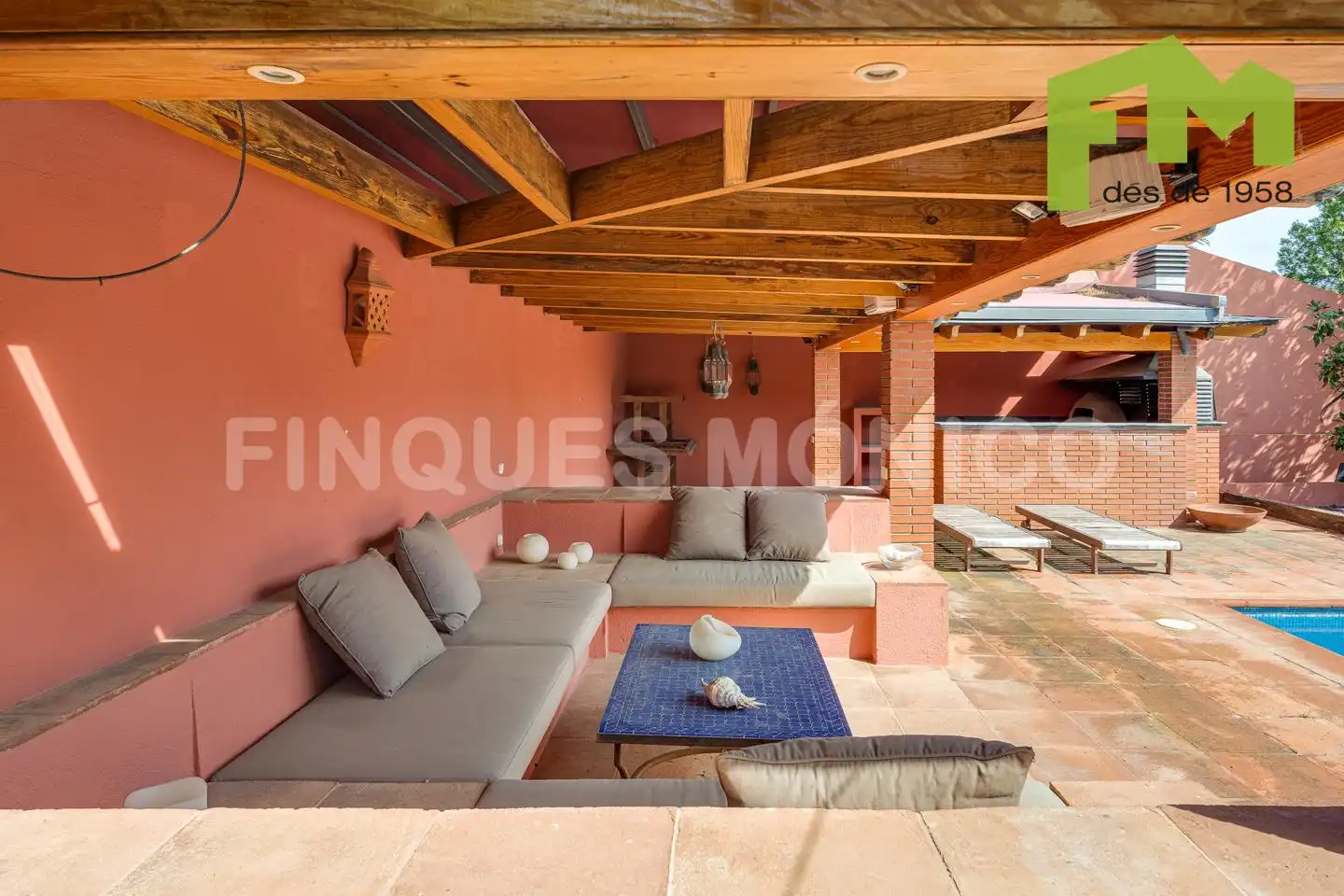 Terraza de Casa o chalet en venta en Teià con Aire acondicionado, Calefacción y Jardín privado