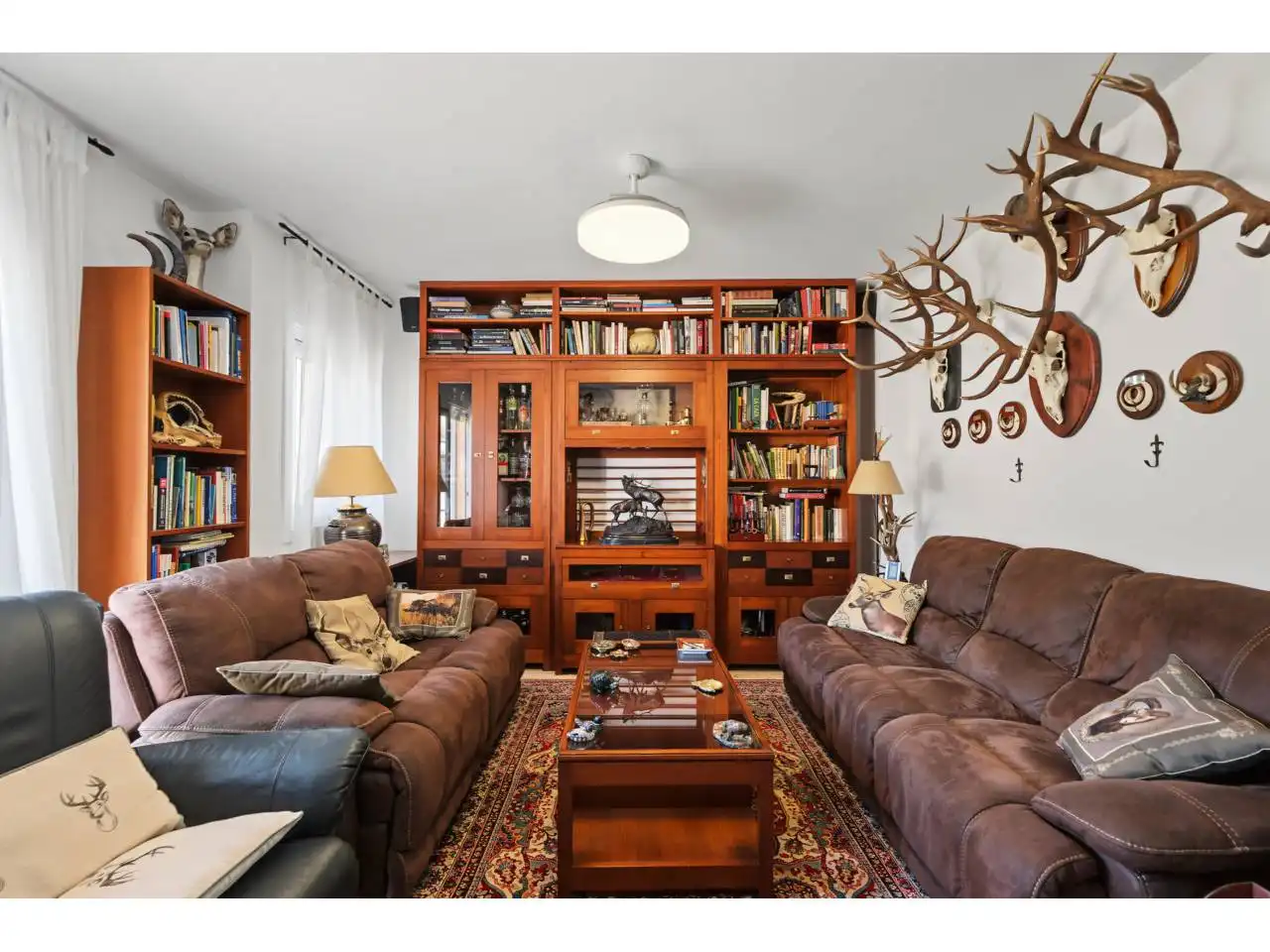Sala de estar de Piso en venta en Maçanet de Cabrenys con Calefacción, Terraza y Balcón