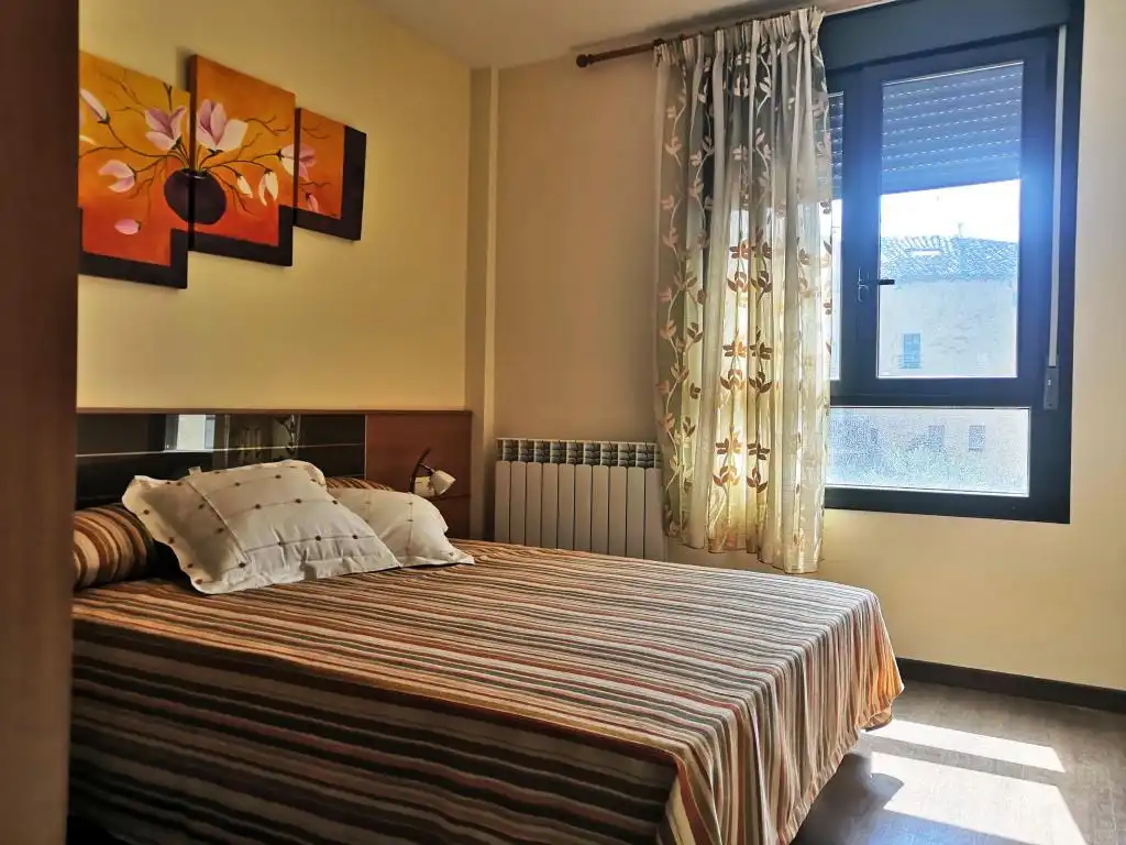 Bedroom of Flat for sale in La Puebla de Castro  with Heating, Parquet flooring and Terrace