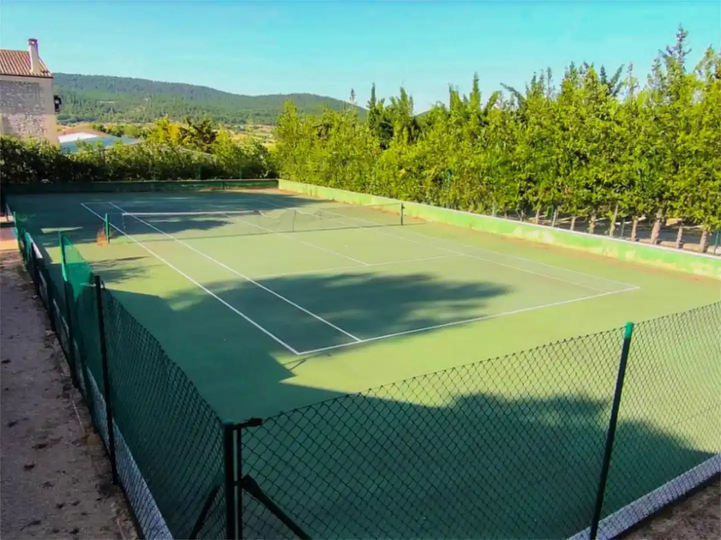 Garten von Wohnung zur Miete in Alcoy / Alcoi mit Klimaanlage, Privatgarten und Schwimmbad