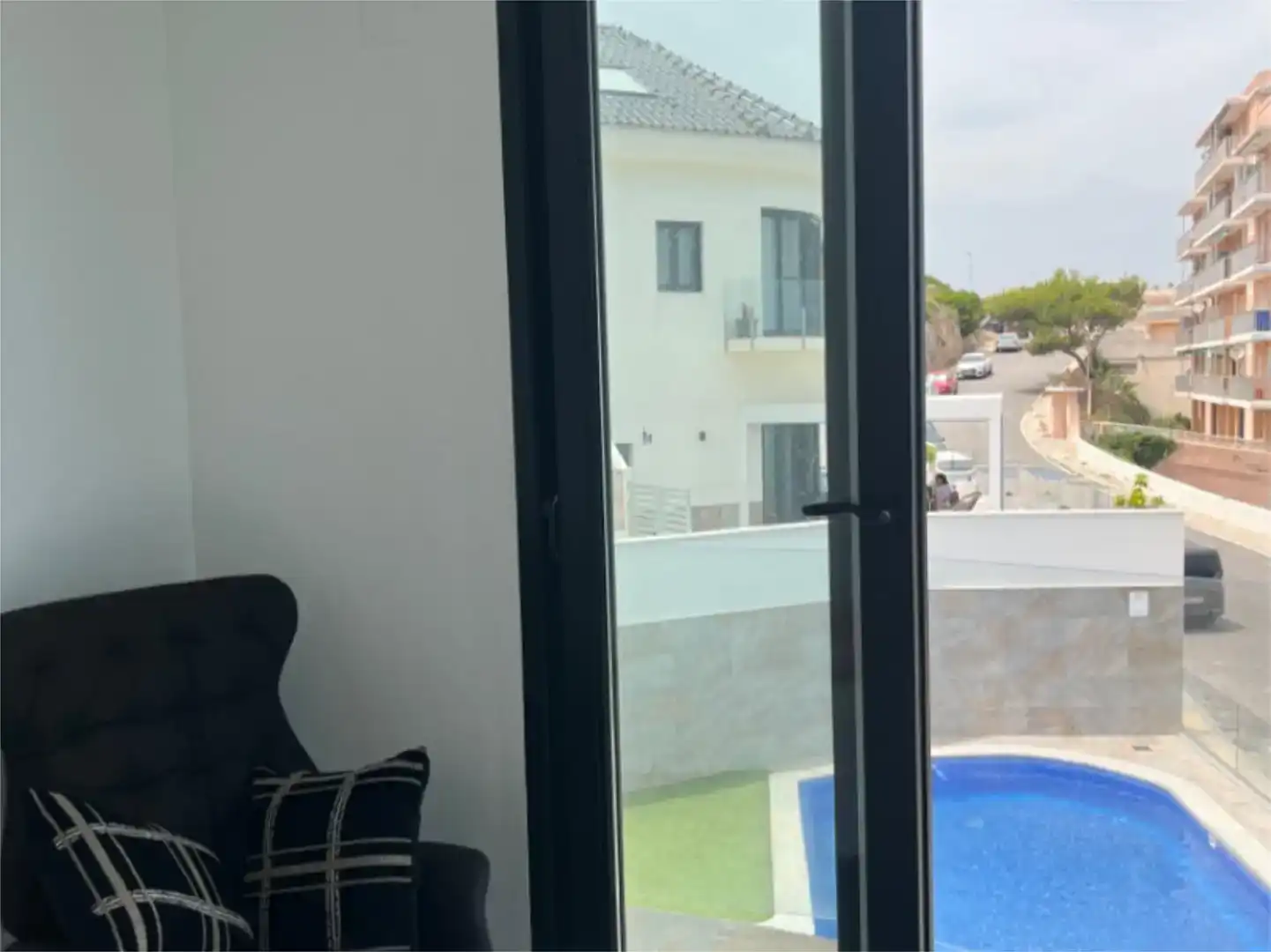 Terrassa de Casa adosada de lloguer en Cullera amb Aire condicionat, Piscina i Balcó