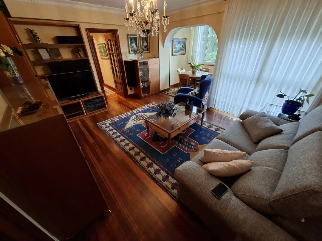Living room of Flat for sale in Durango  with Heating, Storage room and Furnished