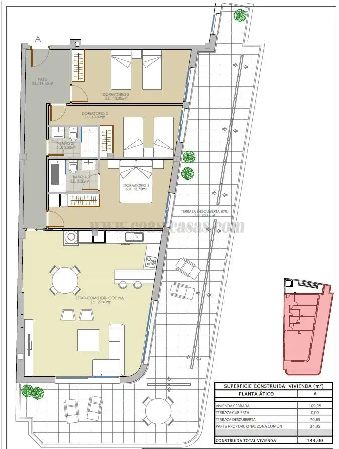 Apartamento con piscina en venta en La Mata, imagen 12