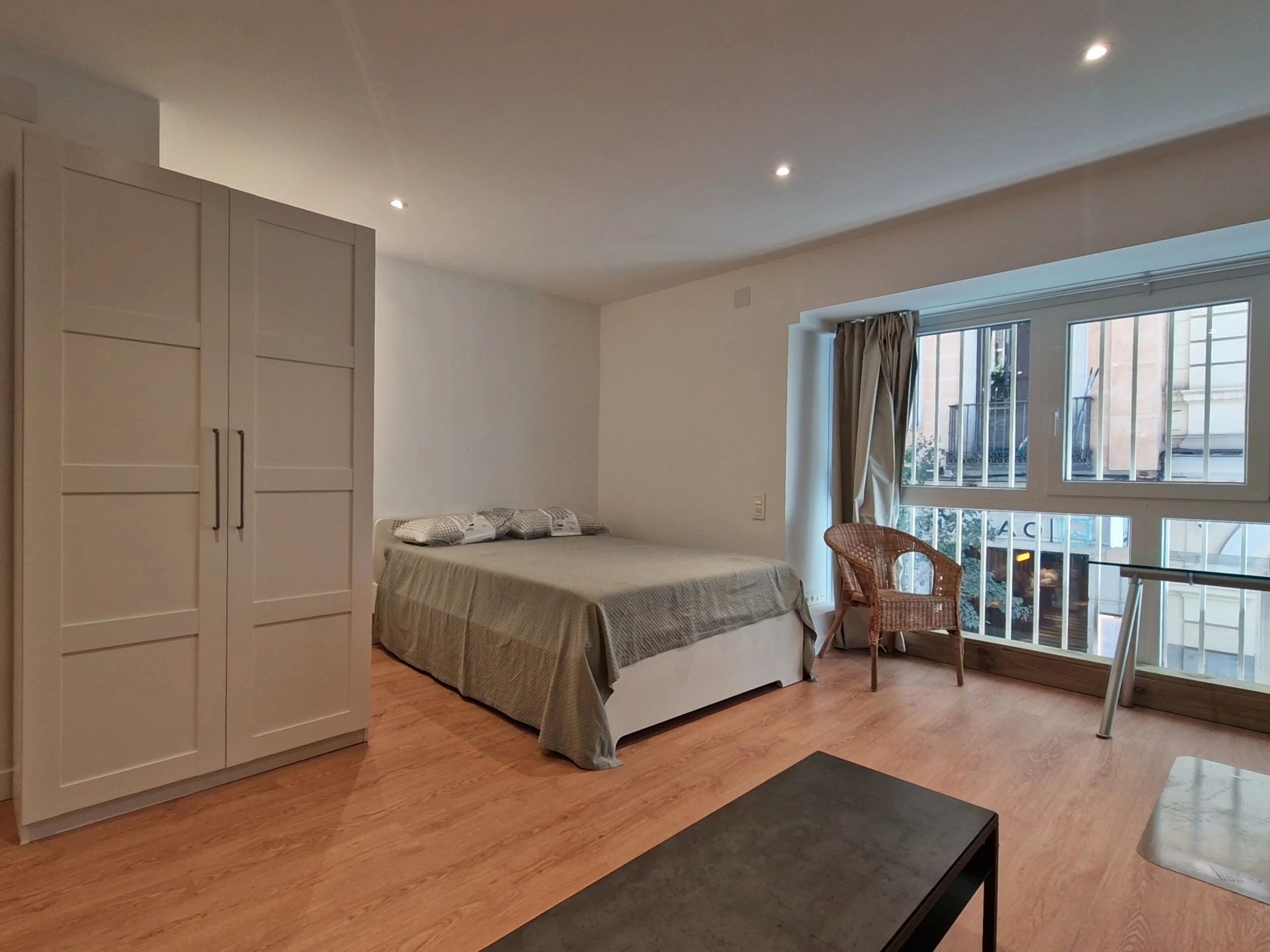 Bedroom of Study to rent in  Madrid Capital  with Air Conditioner, Heating and Parquet flooring