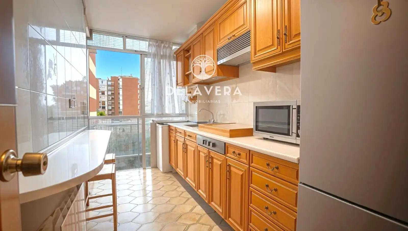 Kitchen of Flat for sale in Móstoles  with Heating, Terrace and Balcony