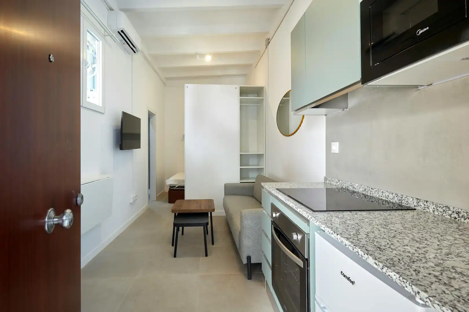 Cocina de Piso de alquiler en Barcelona con Aire acondicionado, Calefacción y Amueblado