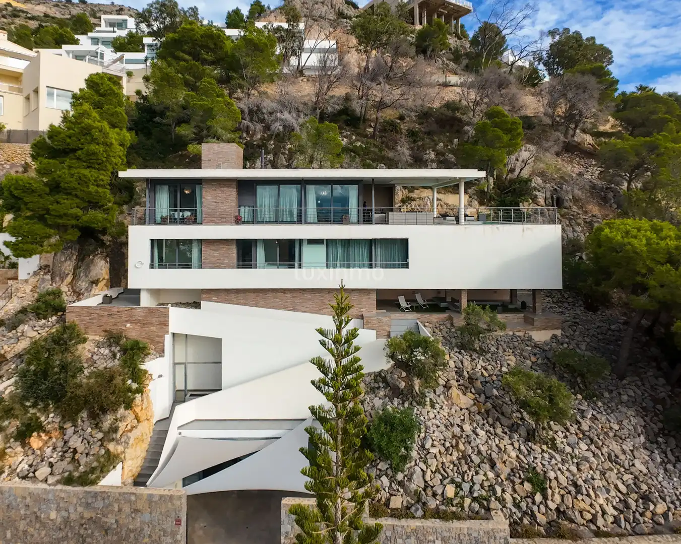 Vista exterior de Casa o chalet en venta en Altea con Aire acondicionado, Calefacción y Jardín privado