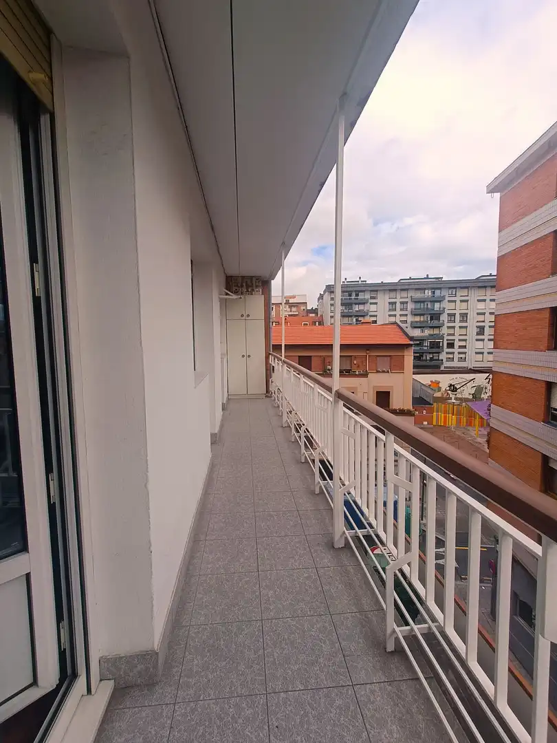 Balcony of Flat for sale in Bilbao   with Heating, Terrace and Storage room