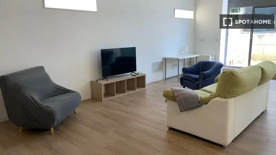 Wohnzimmer von Wohnung zur Miete in Valencia mit Klimaanlage, Heizung und Möbliert