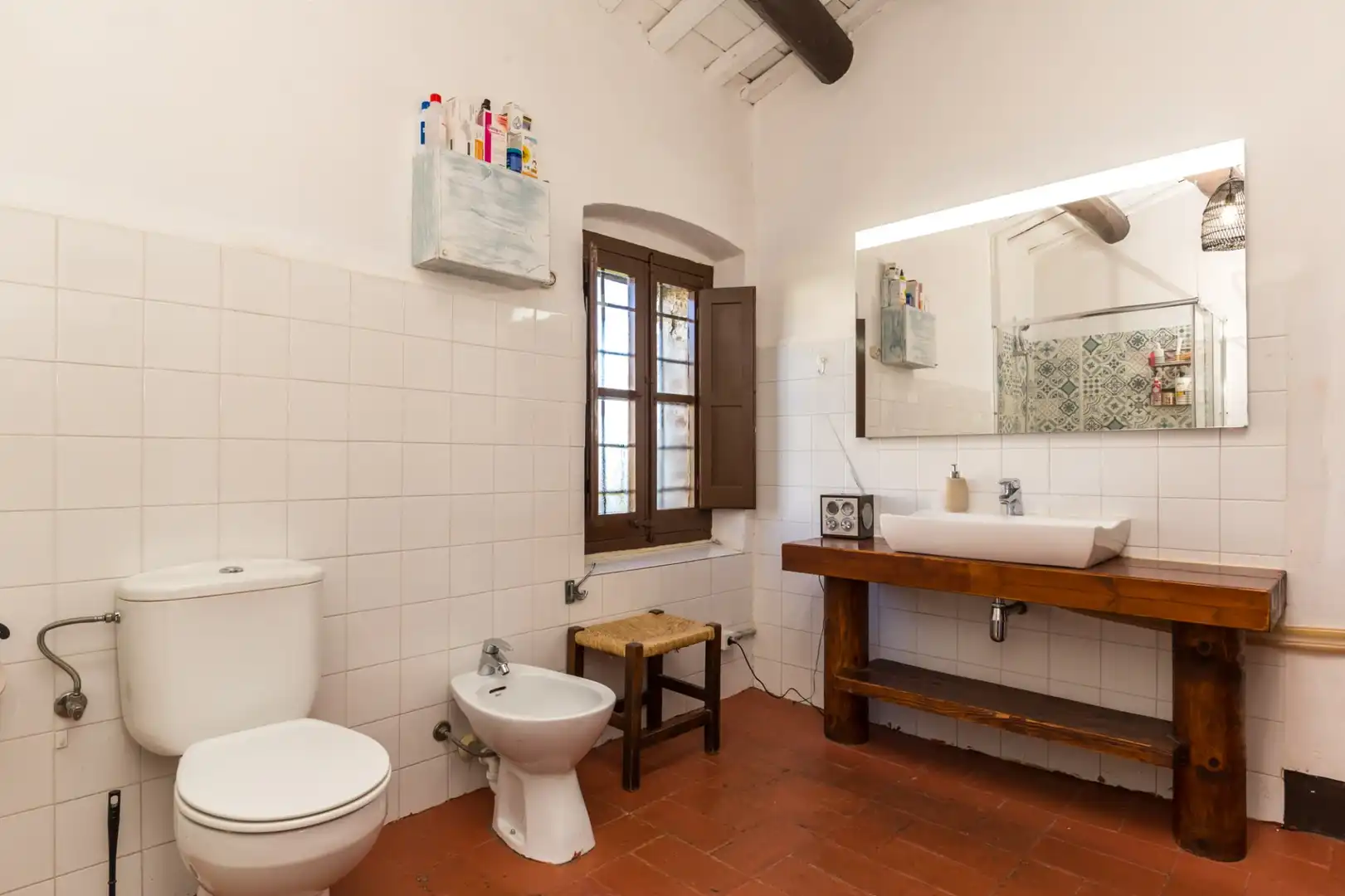 Baño de Finca rústica en venta en Llagostera con Calefacción, Terraza y Trastero