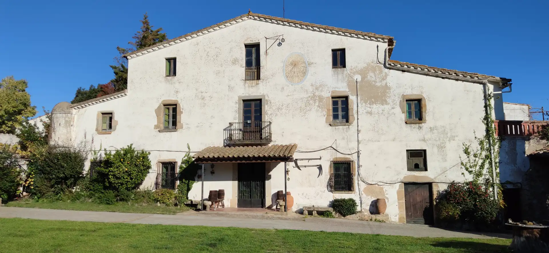 Vista exterior de Finca rústica en venta en Cassà de la Selva con Jardín privado y Piscina