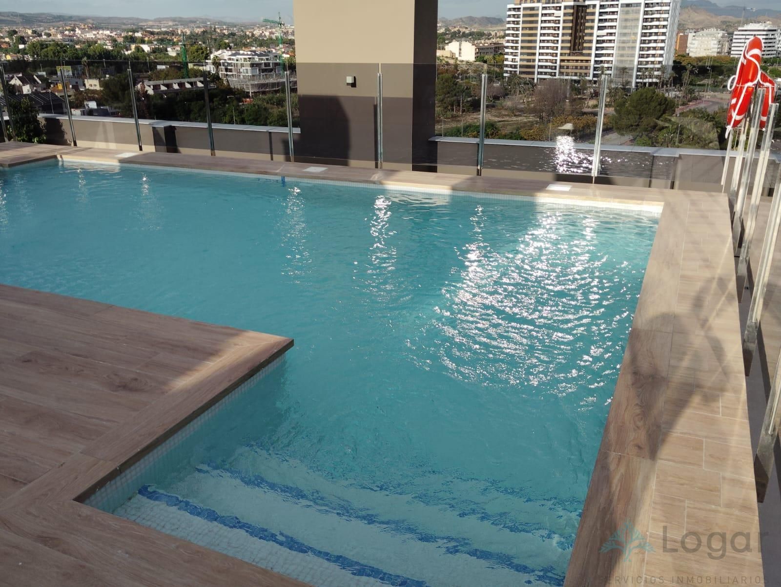 Piscina de Pis de lloguer en  Murcia Capital amb Aire condicionat, Calefacció i Balcó