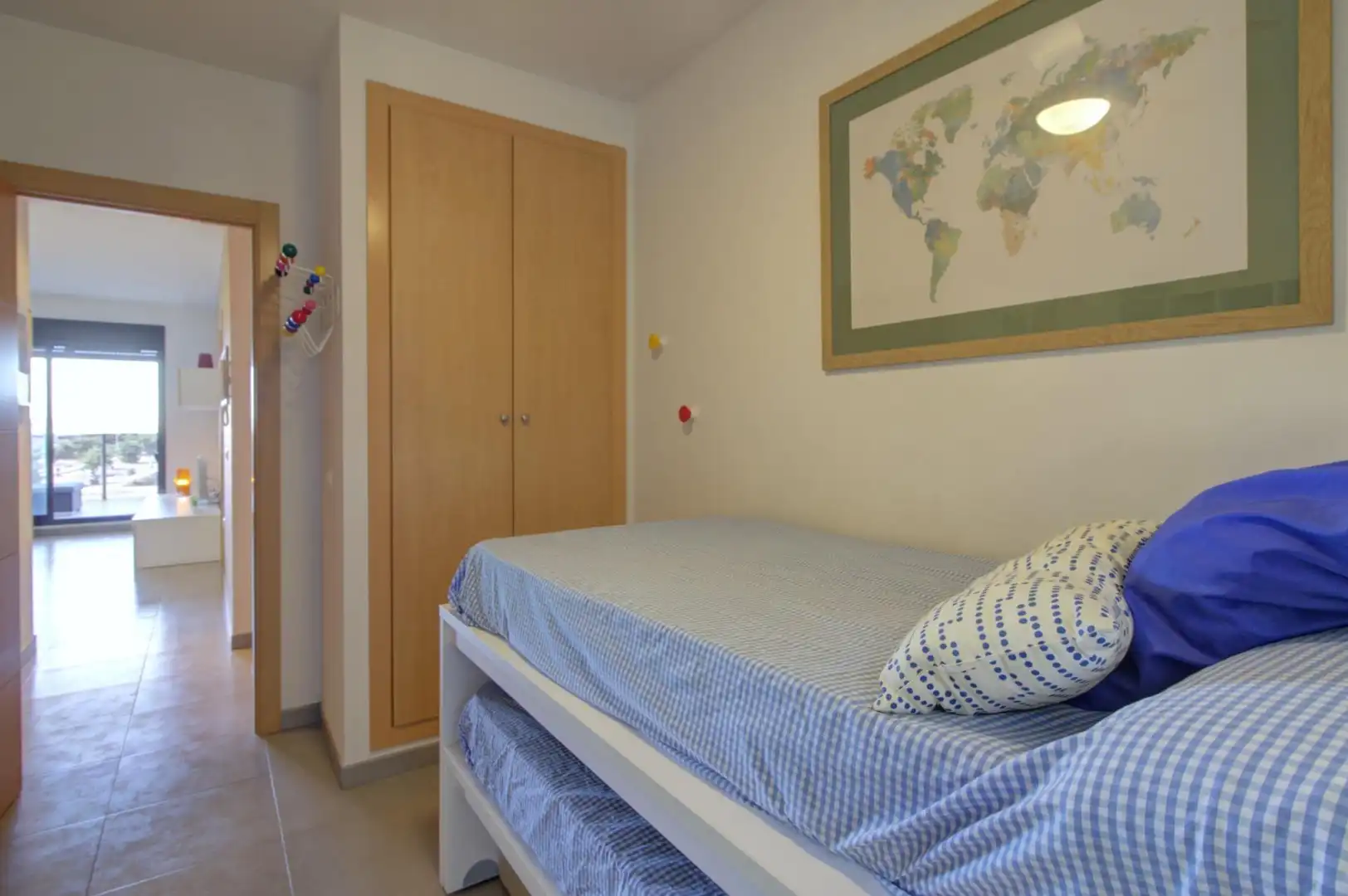 Schlafzimmer von Wohnungen zur Miete in Almenara mit Klimaanlage, Privatgarten und Terrasse