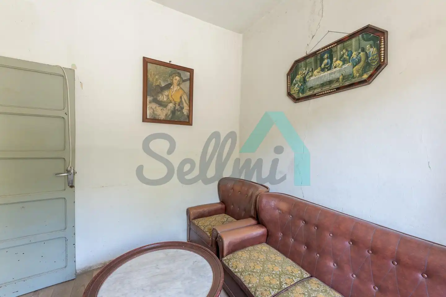 Sala de estar de Casa adosada en venta en Oviedo 