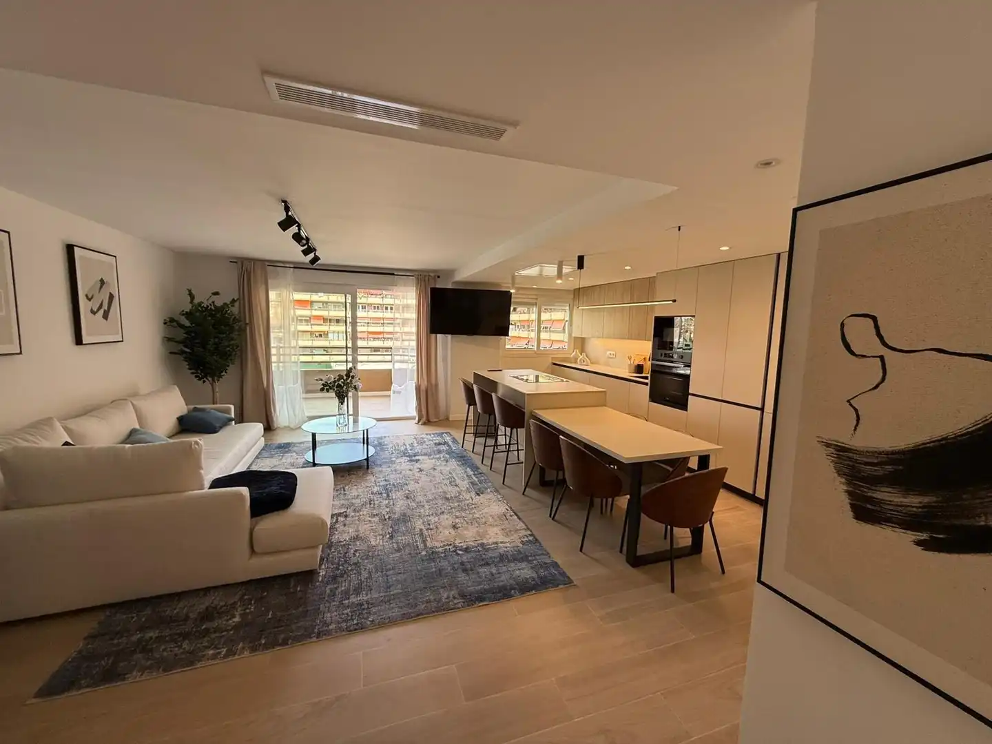 Sala de estar de Piso en venta en Valencia con Aire acondicionado, Jardín privado y Amueblado