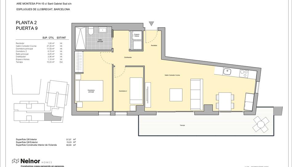 Photo 1 from new construction home in Flat for sale in  Calle Sant Gabriel, Montesa, Barcelona