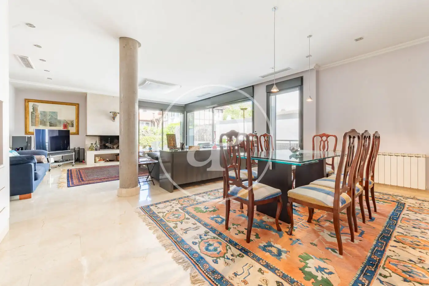 Comedor de Casa adosada en venta en Madrid con Aire acondicionado, Calefacción y Jardín privado