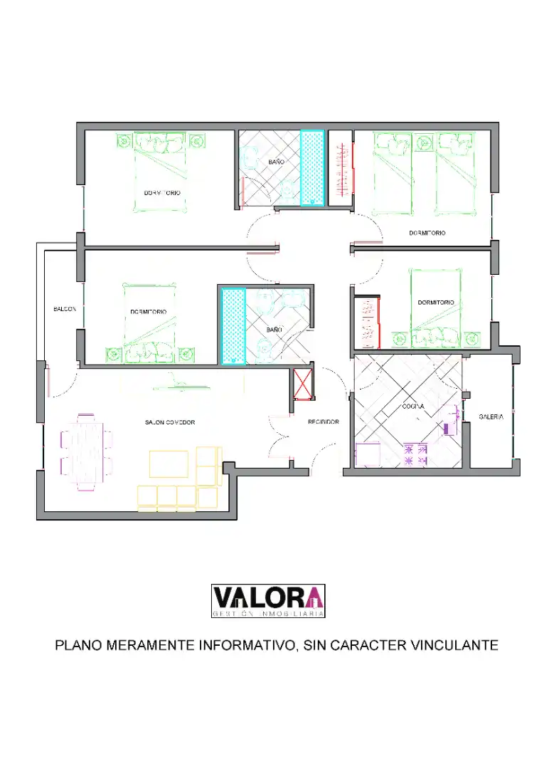 Pis en venda en Cartagena amb Aire condicionat, Parquet i Moblat