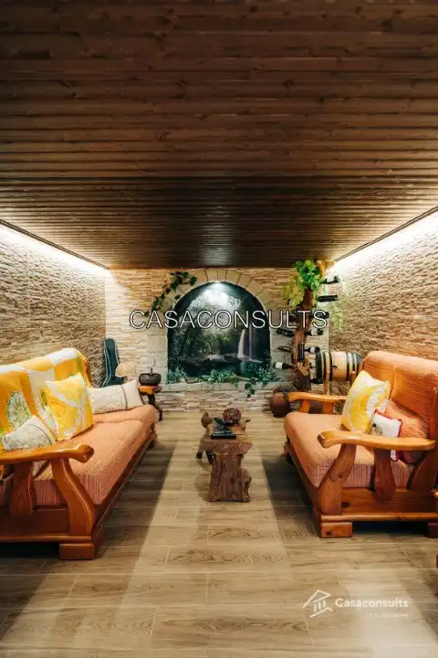 Sala d'estar de Casa o xalet en venda en Sierra Engarcerán amb Aire condicionat, Calefacció i Jardí privat