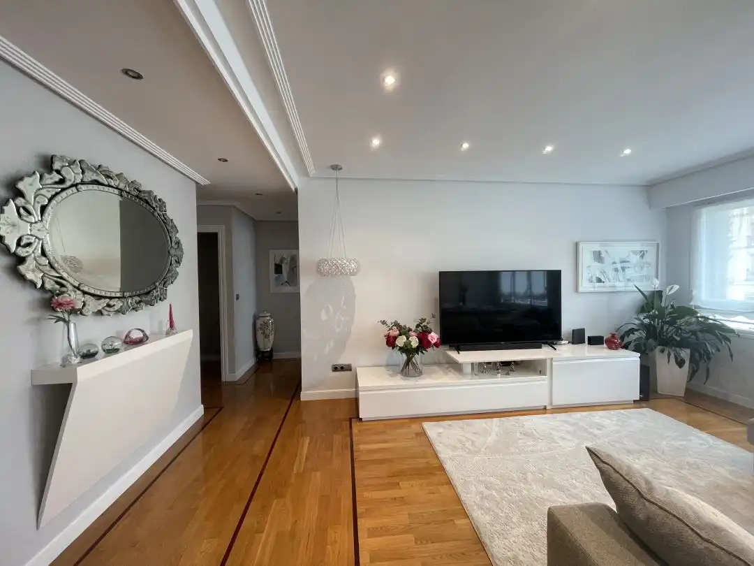 Sala d'estar de Pis de lloguer en Donostia - San Sebastián  amb Calefacció i Alarma