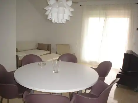 Esszimmer von Dachboden zur Miete in Xeraco mit Terrasse, Möbliert und Ofen