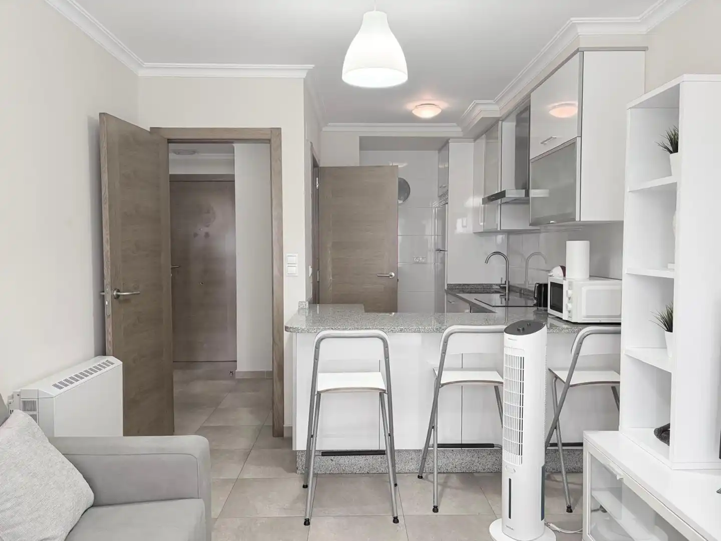 Kitchen of Flat for sale in Sanxenxo  with Air Conditioner and Heating