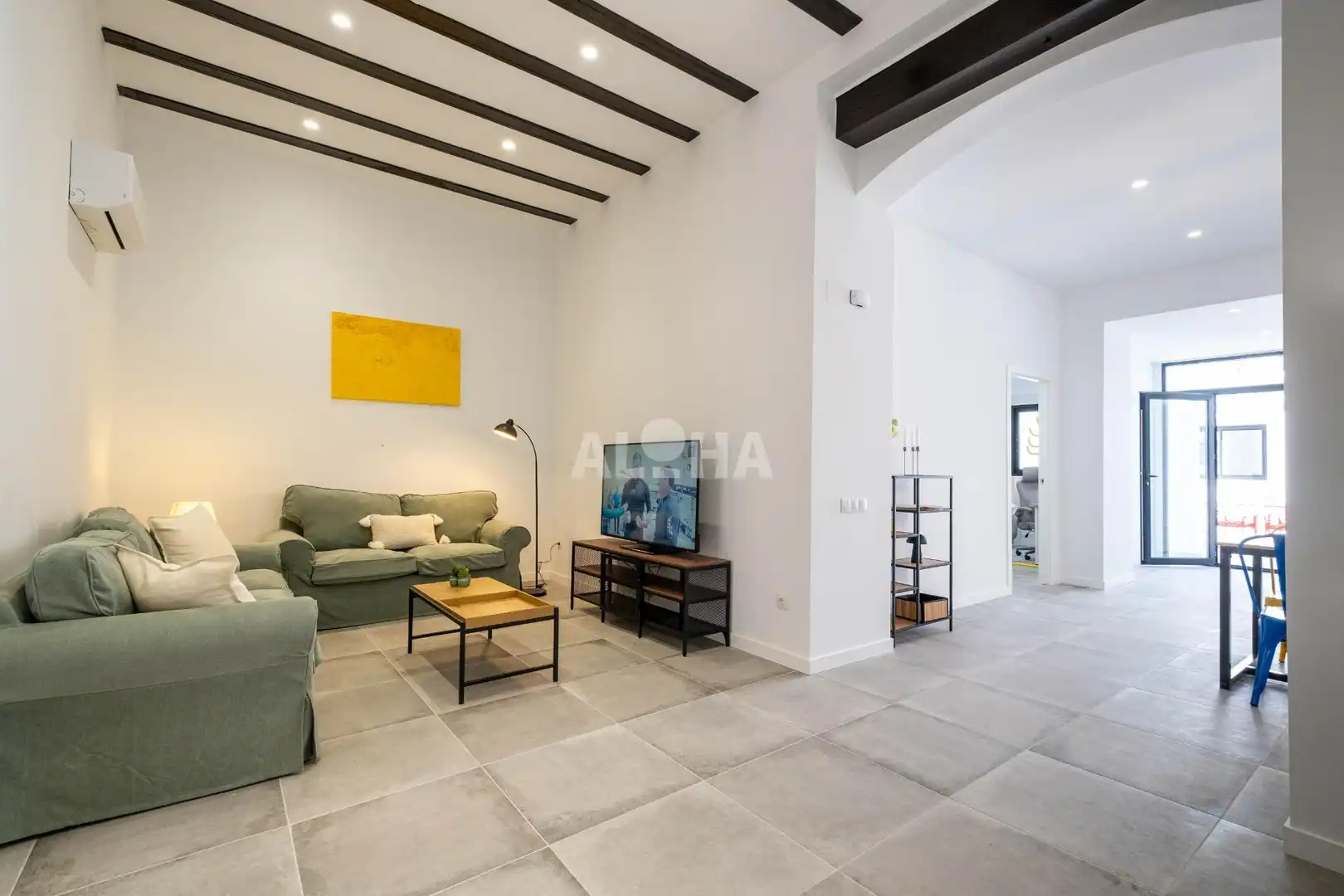Sala d'estar de Pis per a compartir en Moncada amb Aire condicionat, Calefacció i Terrassa