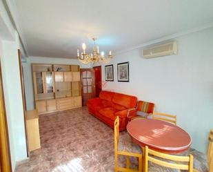 Living room of Flat for sale in Cuenca Capital  with Heating, Terrace and Furnished